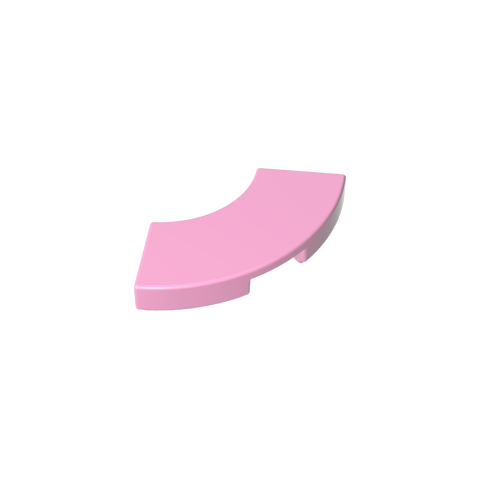 Gobricks,Tile 2 x 2 Curved, Macaroni,27925,78560