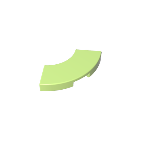 Gobricks,Tile 2 x 2 Curved, Macaroni,27925,78560