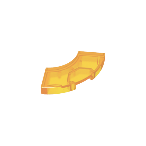 Gobricks,Tile 2 x 2 Curved, Macaroni,27925,78560