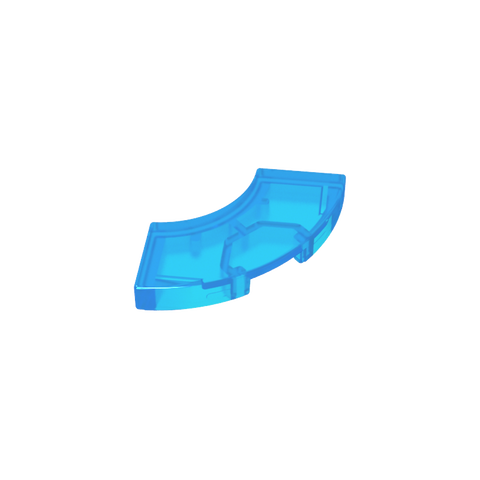 Gobricks,Tile 2 x 2 Curved, Macaroni,27925,78560