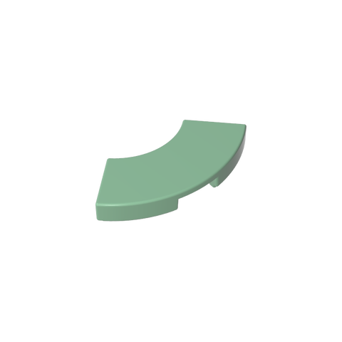 Gobricks,Tile 2 x 2 Curved, Macaroni,27925,78560
