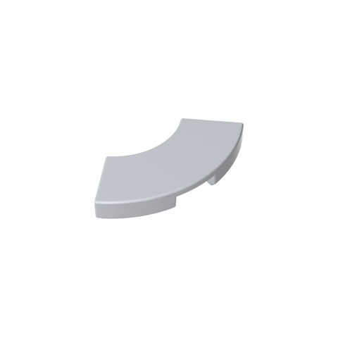 Gobricks,Tile 2 x 2 Curved, Macaroni,27925,78560