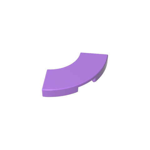 Gobricks,Tile 2 x 2 Curved, Macaroni,27925,78560