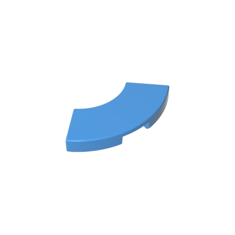 Gobricks,Tile 2 x 2 Curved, Macaroni,27925,78560