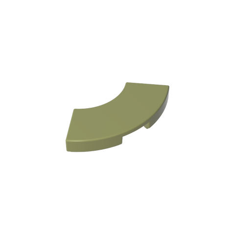 Gobricks,Tile 2 x 2 Curved, Macaroni,27925,78560