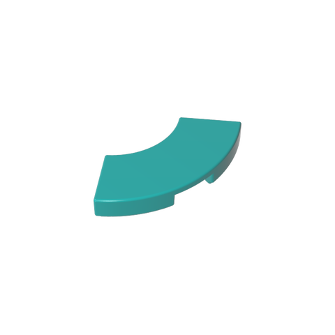 Gobricks,Tile 2 x 2 Curved, Macaroni,27925,78560