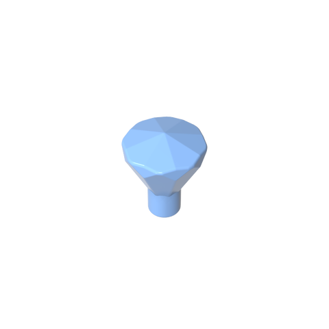 Gobricks,Rock 1 x 1 Jewel 24 Facet,30153,28556