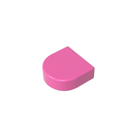 Gobricks,Tile 1 x 1 Half Circle,24246,35398,35399