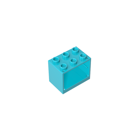 Gobricks,Cupboard 2 x 3 x 2 with Solid Studs,4532,92410,4532a