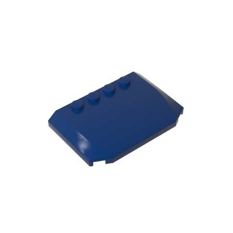 Gobricks,Slope Curved 4 x 6 x 2/3 Triple Curved with 4 Studs,52031