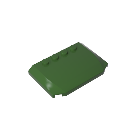 Gobricks,Slope Curved 4 x 6 x 2/3 Triple Curved with 4 Studs,52031