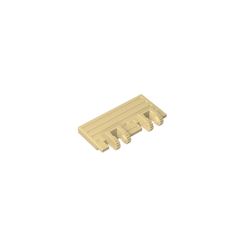 Gobricks,Hinge Train Gate 2 x 4 Locking Dual 2 Fingers without Rear Reinforcements,92092,44569