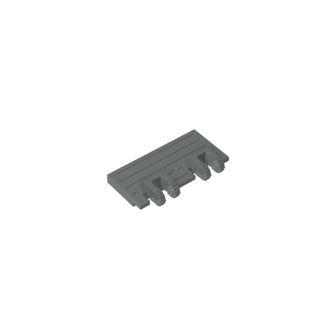 Gobricks,Hinge Train Gate 2 x 4 Locking Dual 2 Fingers without Rear Reinforcements,92092,44569