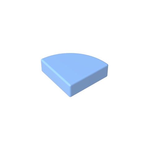 Gobricks,Tile Round 1 x 1 Quarter,25269,48410,67173