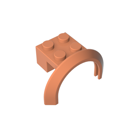 Gobricks,Wheel Arch, Mudguard 4 x 2 1/2 x 2,50745