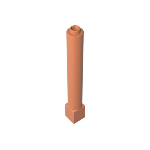 Gobricks,Support 1 x 1 x 6 Solid Pillar,43888