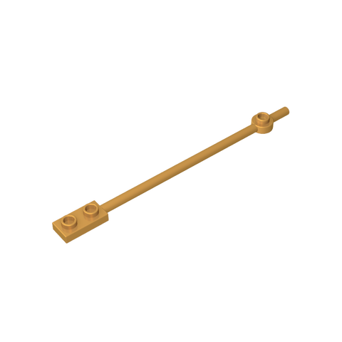 Gobricks,Bar 1 x 12 with 1 x 2 Plate End with Hollow Studs and 1 x 1 Round Plate End,99784,42445,49546