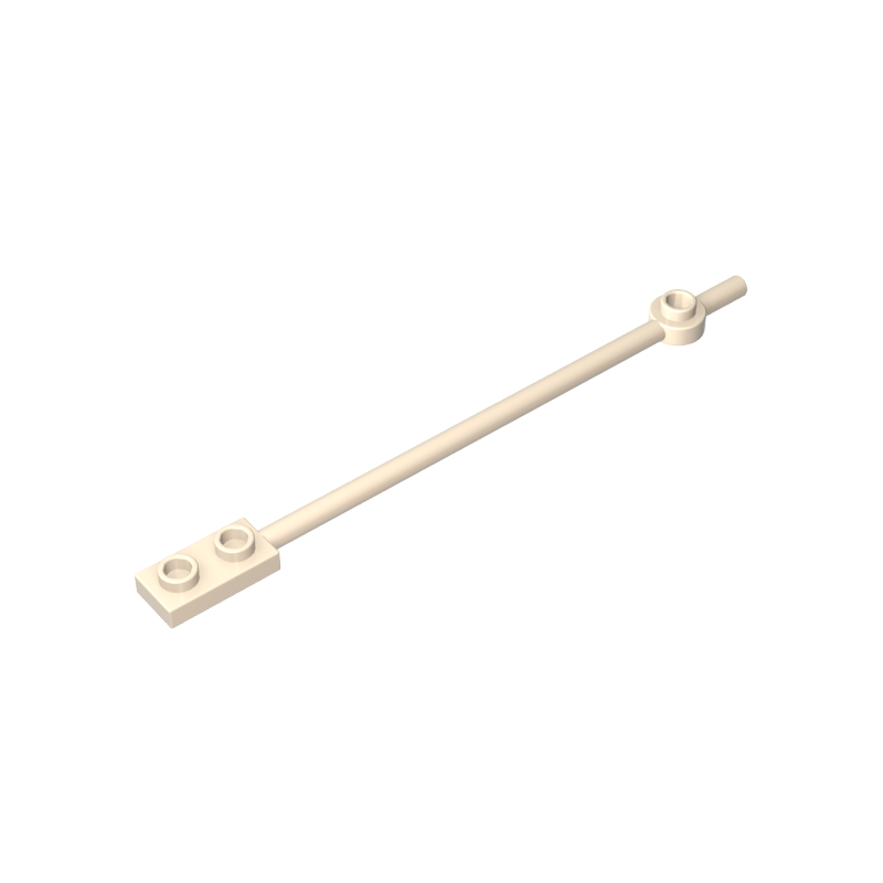 Gobricks,Bar 1 x 12 with 1 x 2 Plate End with Hollow Studs and 1 x 1 Round Plate End,99784,42445,49546