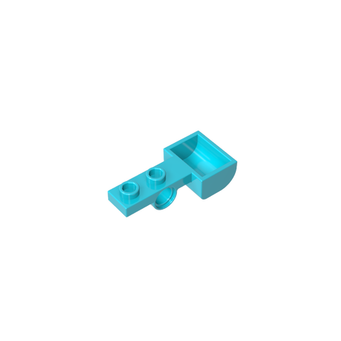 Gobricks,Launcher, 1 x 4 with 1 x 2 Plate with Pin Hole and Bucket (Catapult),88289