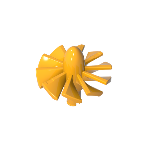 Gobricks,Jet Engine Fan with 10 Blades and Technic Pin,46667,43122,18753,49148
