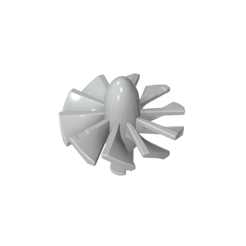 Gobricks,Jet Engine Fan with 10 Blades and Technic Pin,46667,43122,18753,49148