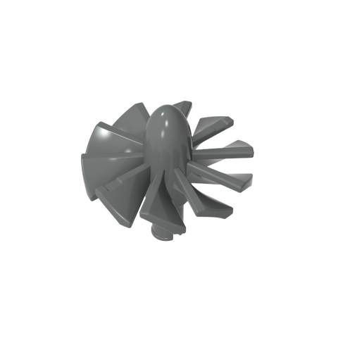 Gobricks,Jet Engine Fan with 10 Blades and Technic Pin,46667,43122,18753,49148