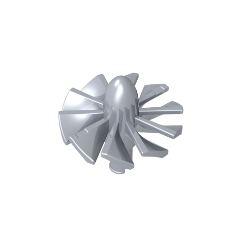 Gobricks,Jet Engine Fan with 10 Blades and Technic Pin,46667,43122,18753,49148