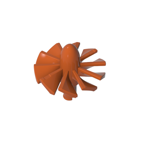 Gobricks,Jet Engine Fan with 10 Blades and Technic Pin,46667,43122,18753,49148