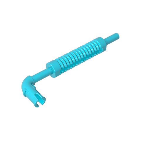 Gobricks,Exhaust Pipe with Technic Pin - Flat End, Rounded Hole,14682,40620,71137b,65571