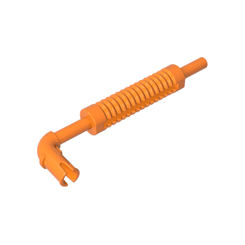 Gobricks,Exhaust Pipe with Technic Pin - Flat End, Rounded Hole,14682,40620,71137b,65571