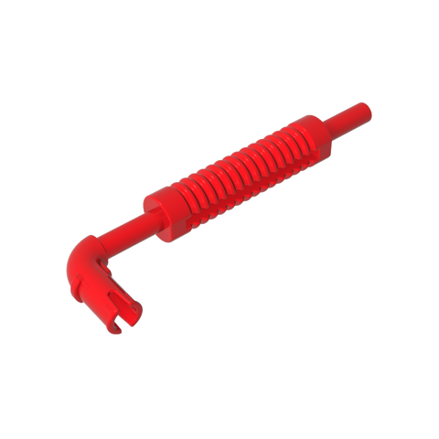 Gobricks,Exhaust Pipe with Technic Pin - Flat End, Rounded Hole,14682,40620,71137b,65571