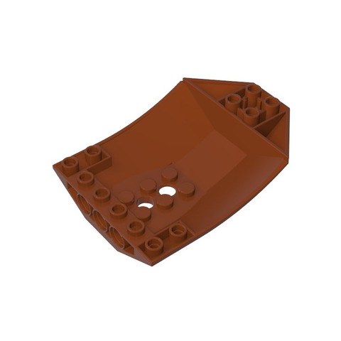 Gobricks,Wedge Curved Inverted 8 x 6 x 2 Cockpit,42021,41761