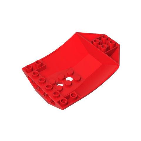 Gobricks,Wedge Curved Inverted 8 x 6 x 2 Cockpit,42021,41761