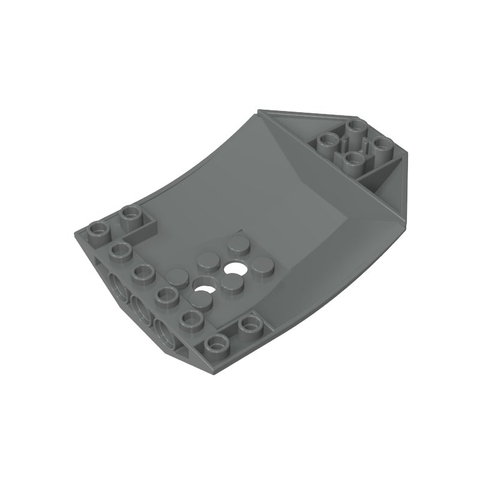Gobricks,Wedge Curved Inverted 8 x 6 x 2 Cockpit,42021,41761