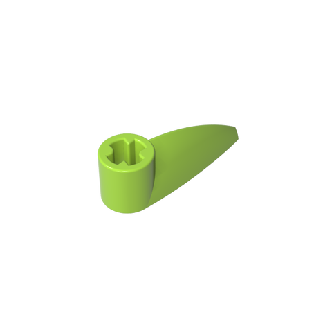 Gobricks,Technic Tooth 1 x 3 with Axle Hole [Rounded Underside]