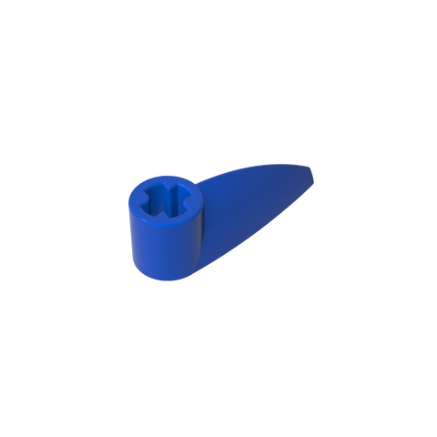 Gobricks,Technic Tooth 1 x 3 with Axle Hole [Rounded Underside]