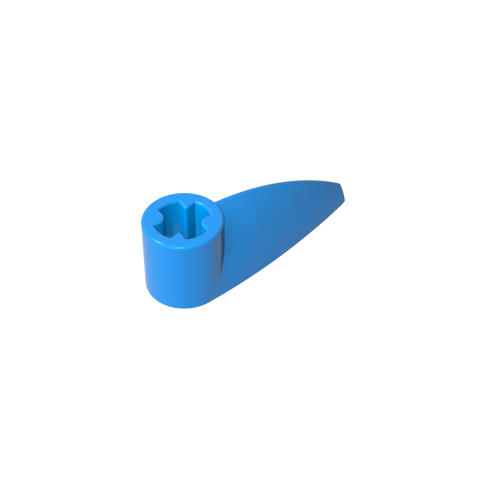 Gobricks,Technic Tooth 1 x 3 with Axle Hole [Rounded Underside]