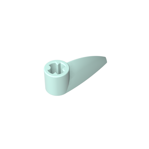 Gobricks,Technic Tooth 1 x 3 with Axle Hole [Rounded Underside]