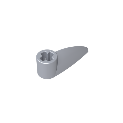Gobricks,Technic Tooth 1 x 3 with Axle Hole [Rounded Underside]