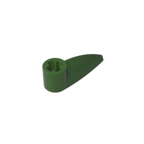 Gobricks,Technic Tooth 1 x 3 with Axle Hole [Rounded Underside]