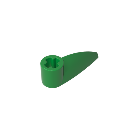 Gobricks,Technic Tooth 1 x 3 with Axle Hole [Rounded Underside]