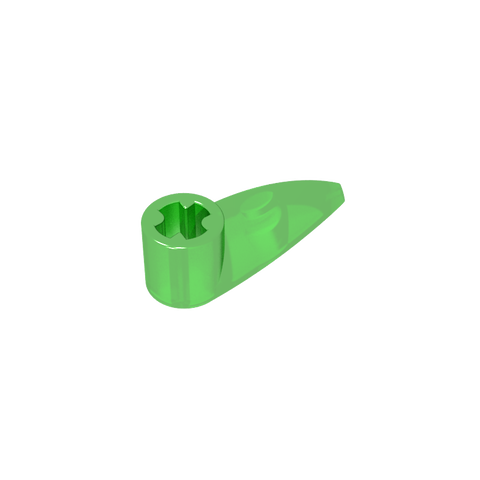 Gobricks,Technic Tooth 1 x 3 with Axle Hole [Rounded Underside]
