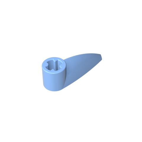 Gobricks,Technic Tooth 1 x 3 with Axle Hole [Rounded Underside]