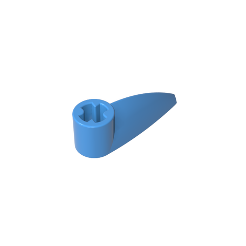 Gobricks,Technic Tooth 1 x 3 with Axle Hole [Rounded Underside]
