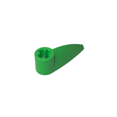 Gobricks,Technic Tooth 1 x 3 with Axle Hole [Rounded Underside]