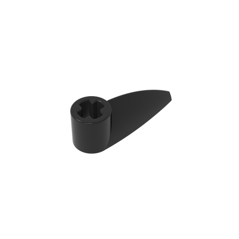 Gobricks,Technic Tooth 1 x 3 with Axle Hole [Rounded Underside]