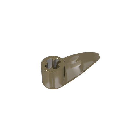 Gobricks,Technic Tooth 1 x 3 with Axle Hole [Rounded Underside]