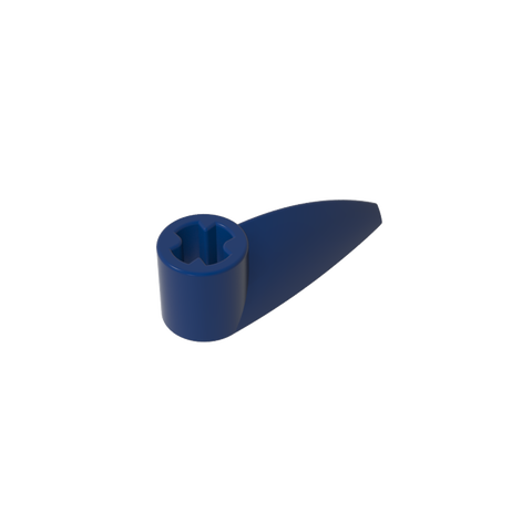 Gobricks,Technic Tooth 1 x 3 with Axle Hole [Rounded Underside]