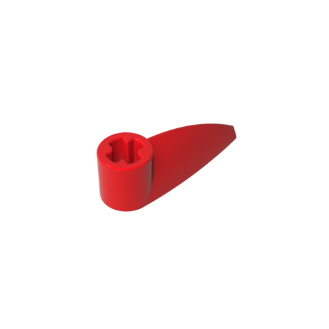 Gobricks,Technic Tooth 1 x 3 with Axle Hole [Rounded Underside]