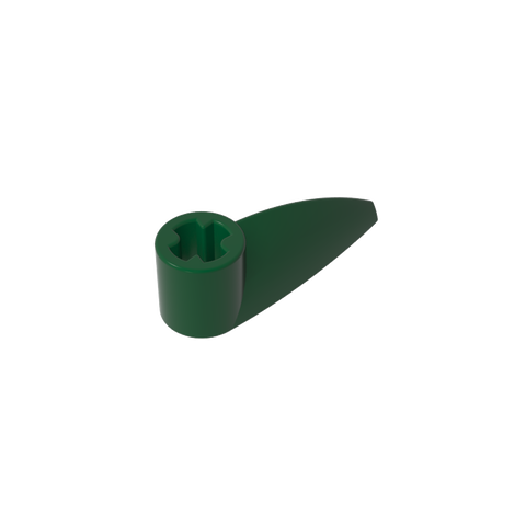 Gobricks,Technic Tooth 1 x 3 with Axle Hole [Rounded Underside]